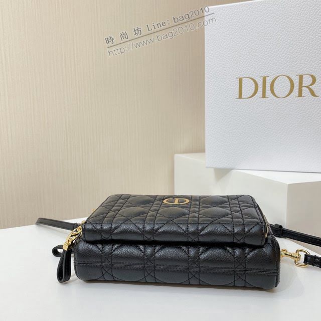 Dior女包 迪奧Caro雙隔層斜挎包 Dior肩背斜挎包  dfk1869